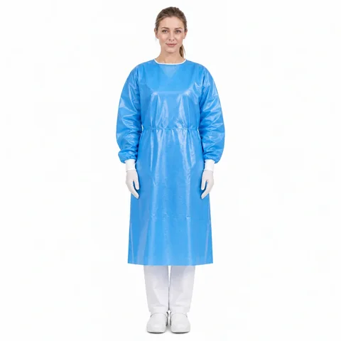 Poly-Coated Isolation Gown