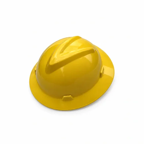 Full-Brim HDPE Safety Helmet