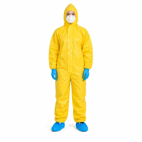SMS/PE Disposable Coverall with Hood