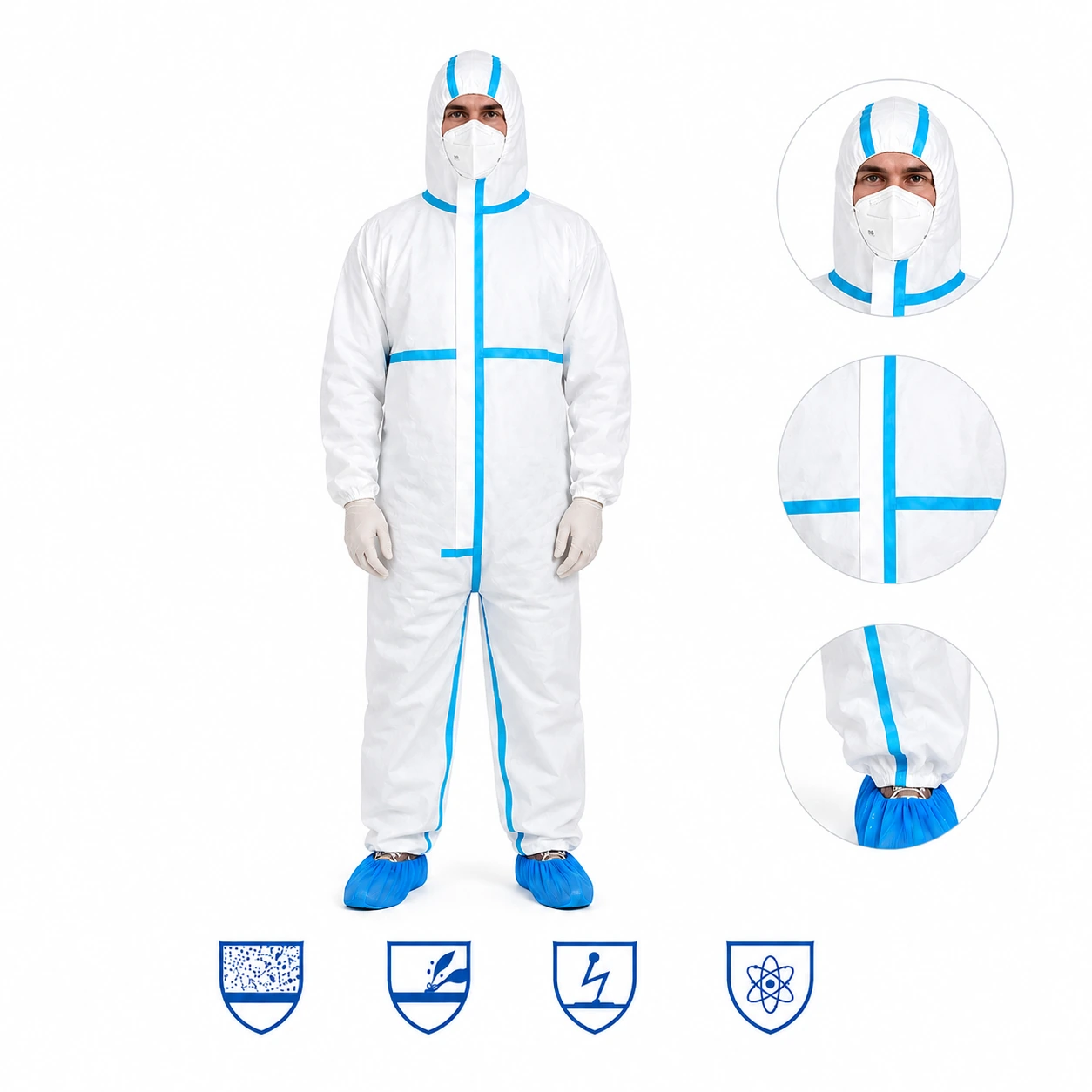 SMS Coverall with Taped Seams