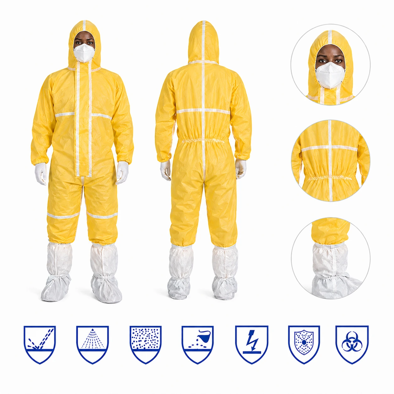 Microporous Chemical-Resistant Coverall