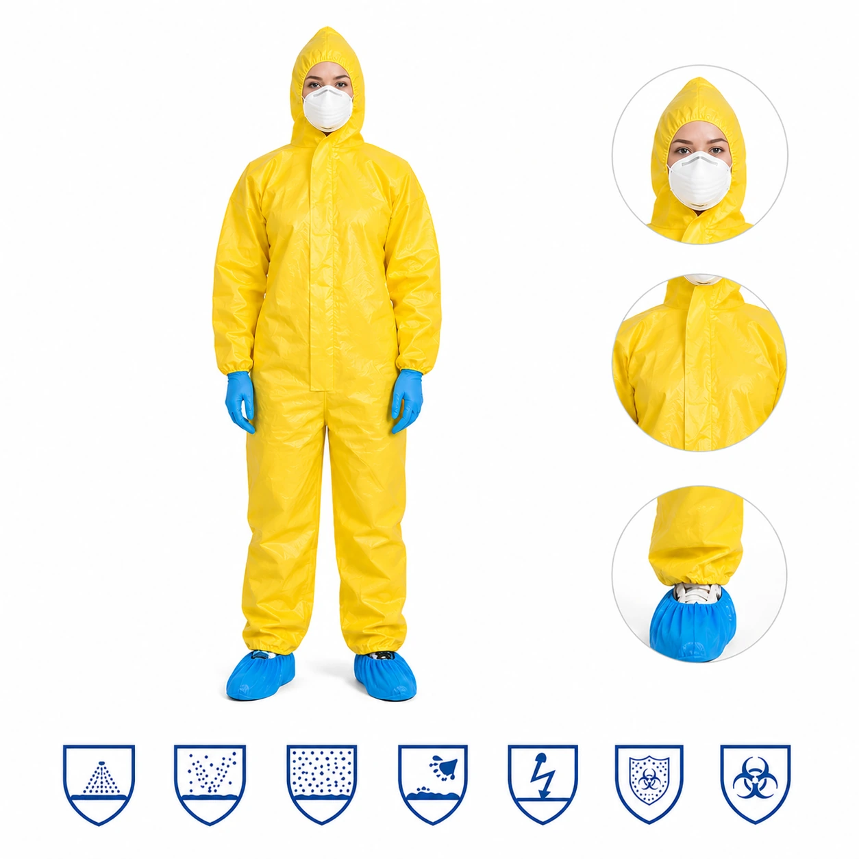 SMS+PE Laminated Protective Coverall