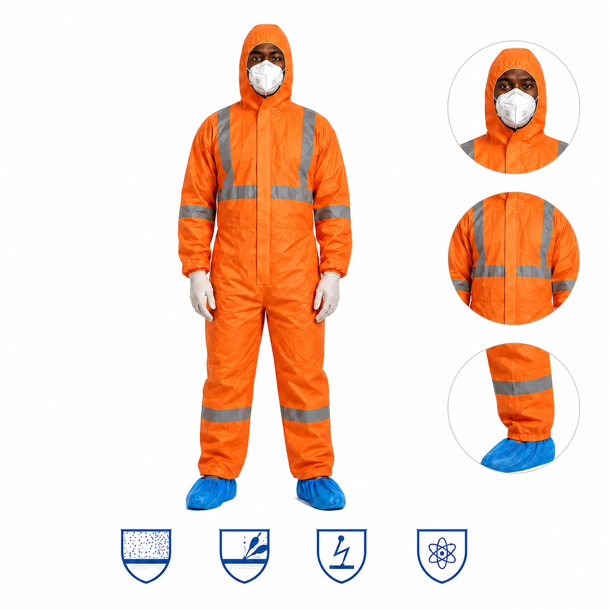SMS Coverall with Reflective Strips