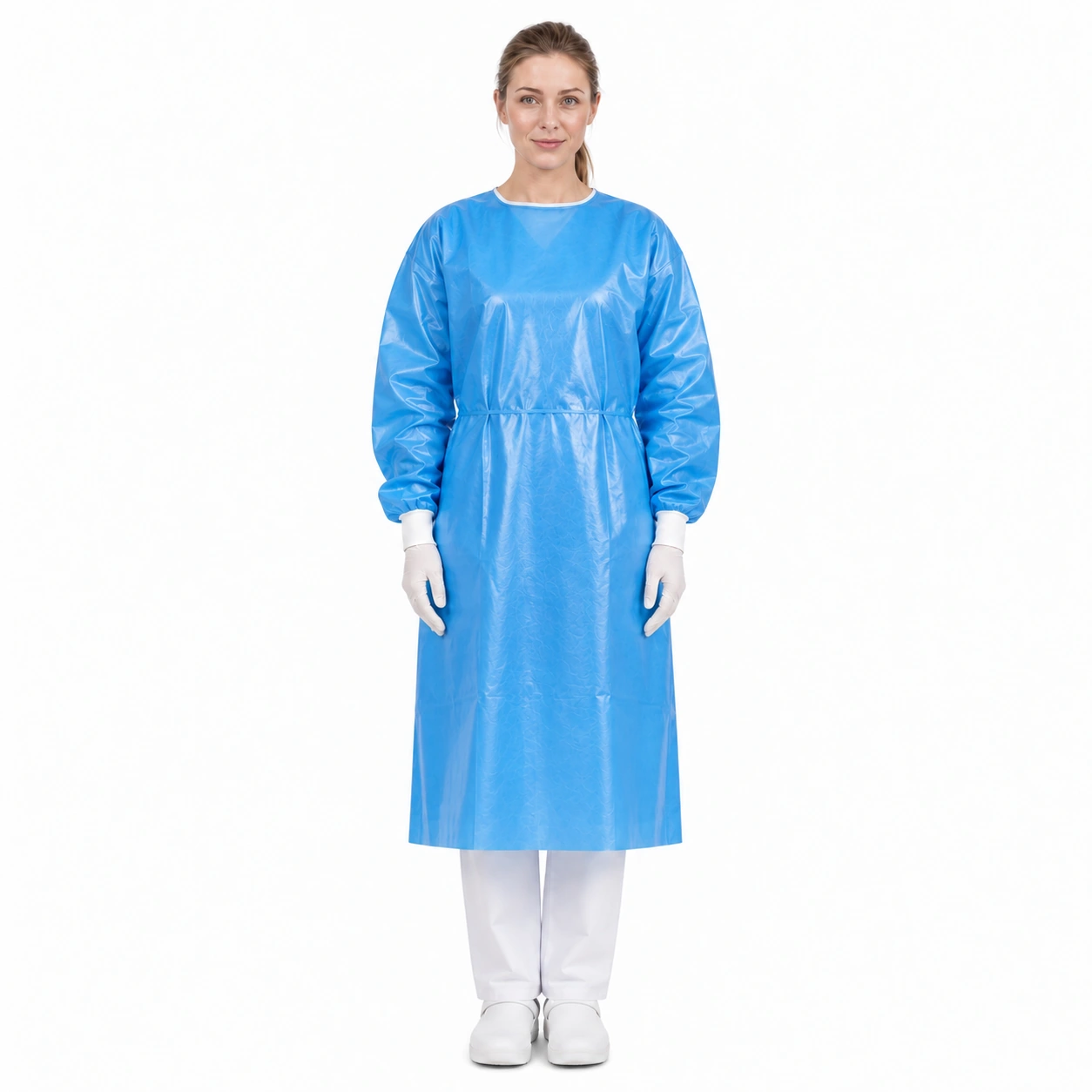 Poly-Coated Isolation Gown