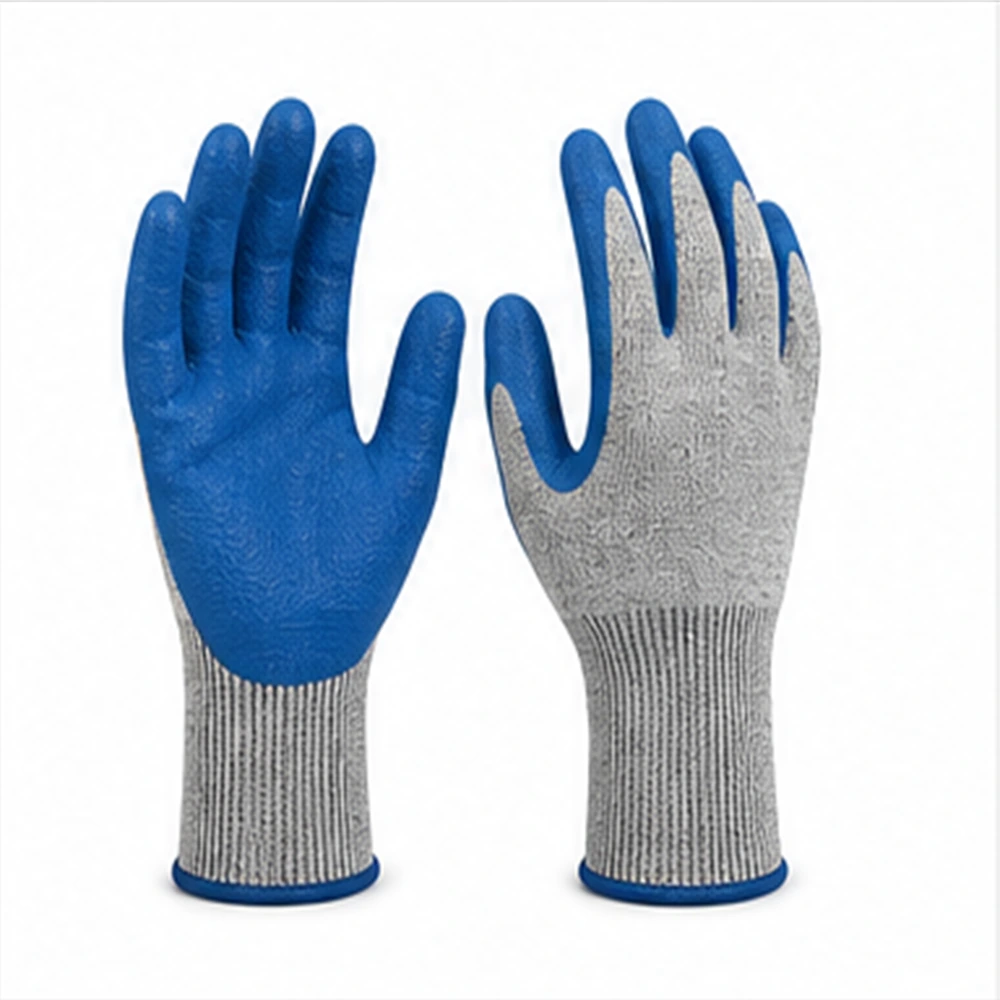 Crinkle Latex-Coated Grip Gloves